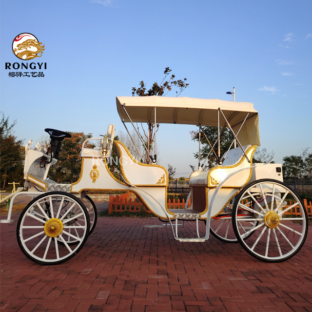 Luxury four wheels Scenic Sighting Truck sightseeing horse carts electric buggy sightseeing carriage/wedding horse carriage