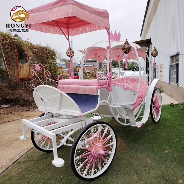 Fast Shipping High Quality Hotel Wedding Sightseeing Pumpkin Horse Carriage Cinderella Horse Carriage