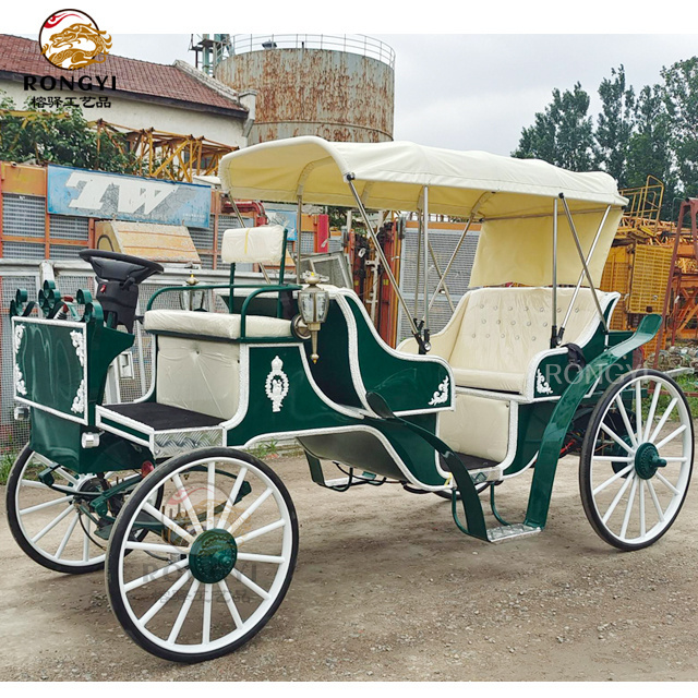 Good price Electric horse Carriage horse wagon/ Wedding Electric Horseless Cart Outdoor Sightseeing carriage/wedding carriage