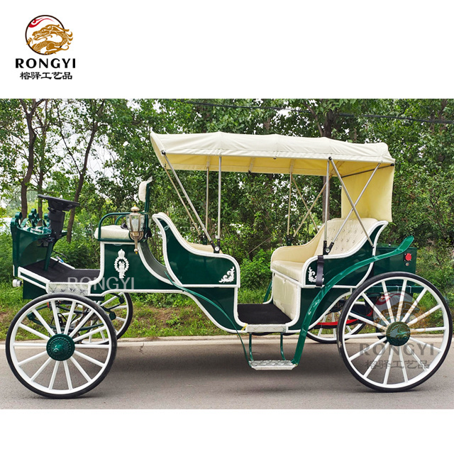 Good price Electric horse Carriage horse wagon/ Wedding Electric Horseless Cart Outdoor Sightseeing carriage/wedding carriage