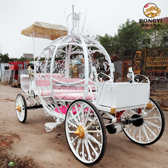 New Christmas gift pumpkin carriage electric horse carriage/beautiful pumpkin  horse carriage /Royal Luxury Wedding Carriage