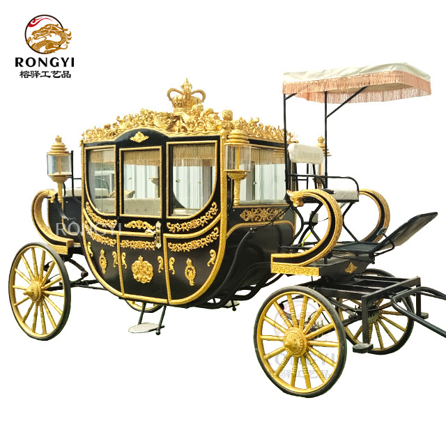 Factory price wholesale Royal Family Horse Carriage/ Electric Wedding  sightseeing Horse Carriage