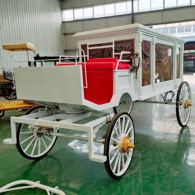 Customized funeral horse carriage/classic funeral supply/ A Horse-Drawn Carriage Hearse