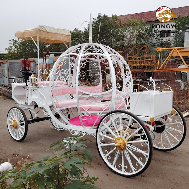 New Christmas gift pumpkin carriage electric horse carriage/beautiful pumpkin  horse carriage /Royal Luxury Wedding Carriage