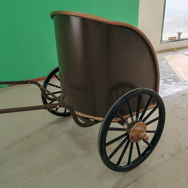 High quality marathon royal chariot/ modern two wheel horse cart for marnthon training/pony horse carriage