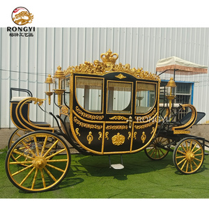 Factory price wholesale Royal Family Horse Carriage/ Electric Wedding  sightseeing Horse Carriage