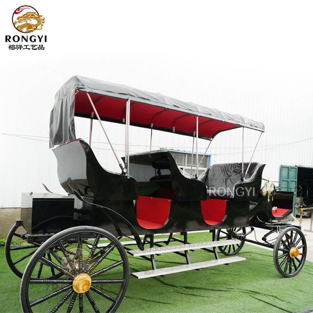 Charming  Romantic horse chariot Royal electric horseless carriage Cinderella horse drawn Pumpkin carriage