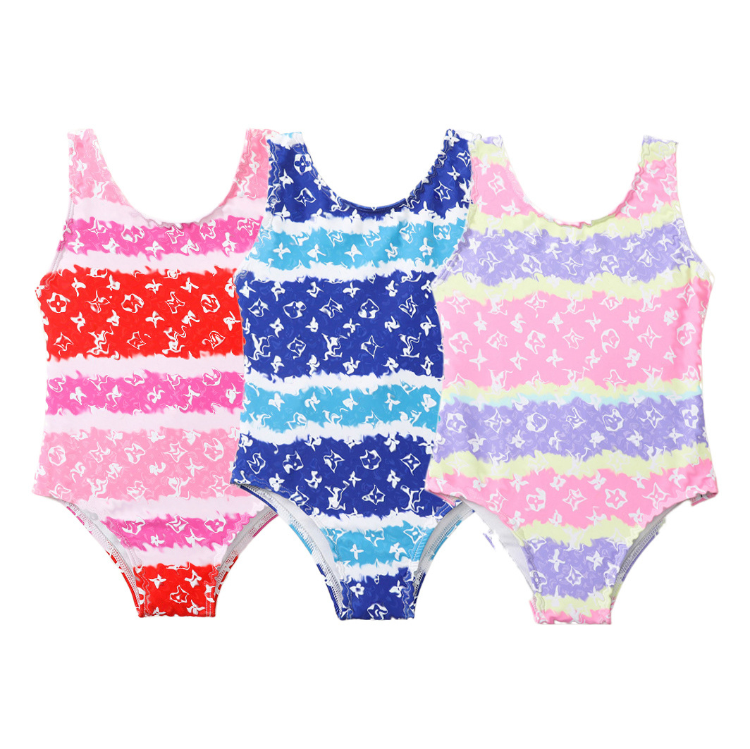 2024 Name Brand Swimsuits Toddler Girl Designer Bikini One Piece Family Swim Suites Kids Luxury Baby Famous Brand Kid Swimwear