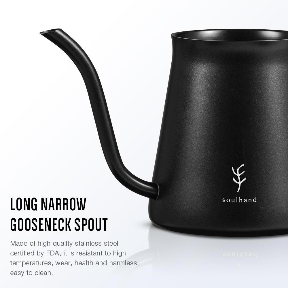 Best Selling Luxury Stainless Steel Gooseneck Spout 350Ml  Pour Over Coffee Kettle For Coffee