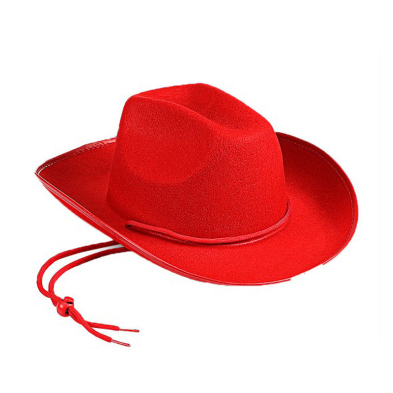 wholesale cowboy hat cheap party hat decorative party felt hat for Cowgirl