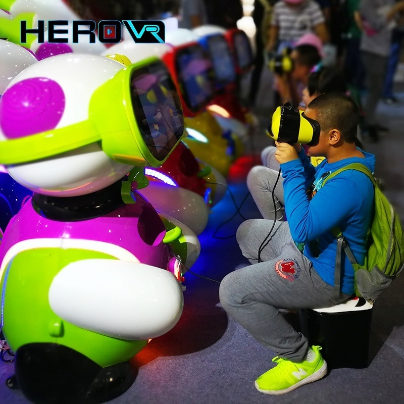 HEROVR Kids Educational Games Amusement Park Kids Ride Coin Operated Machine Games 9D Vr Kids Game Simulator