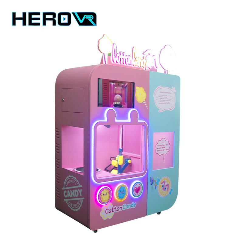 Mini Bar Automatic App Control Coin Operation Touch Screen High Tech Vending Candy Cotton Machine For Sale