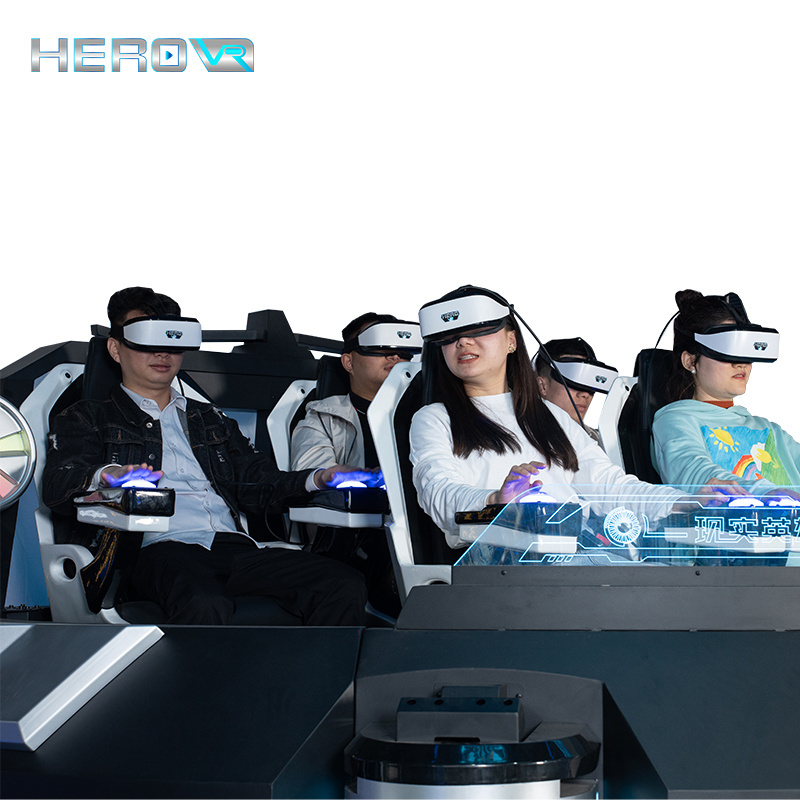 HEROVR Vr Cinema Virtual Reality Arcade Game 5 Seats 9D Vr 360 720 Machine Flight Simulator For Sale