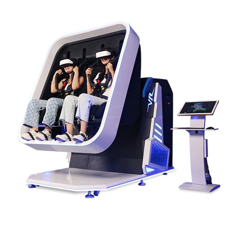 HEROVR Cinema Machine Double Seat 9d Vr Chair 360 Rotation 9d Virtual Reality Vr Chair Motion Simulator