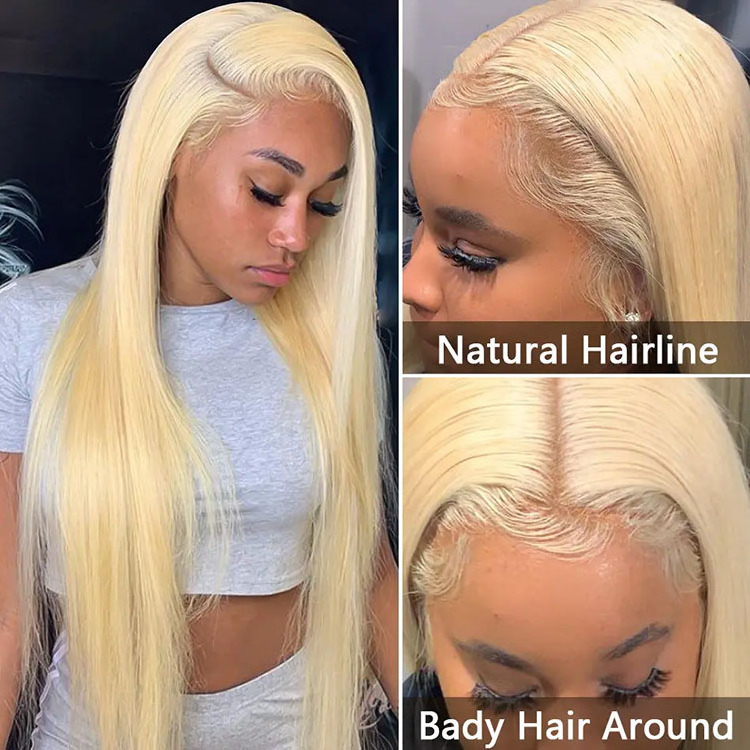 Wholesale 613 Full Lace Frontal Wig Human Hair Blonde 613 Ladies Hair Wig 13x4 13x6 Blonde Human Hair Wigs