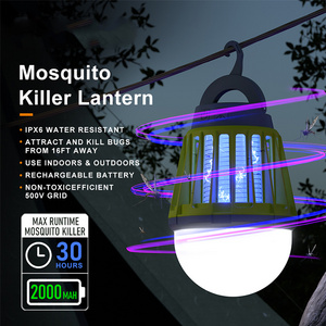 Hot Item  Mini Rechargeable Portable Fly Killer Lamp LED Electric-shock Mosquito Killing Lamp,Waterproof Camping Bug Zapper Lamp