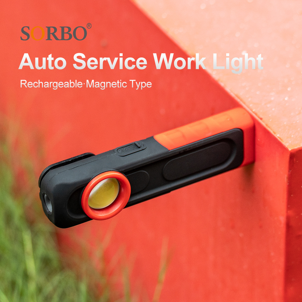 2023 New Product Repair Work Light Outdoor Camping Emergency Light Car Inspection Light with  Magnet and Hook