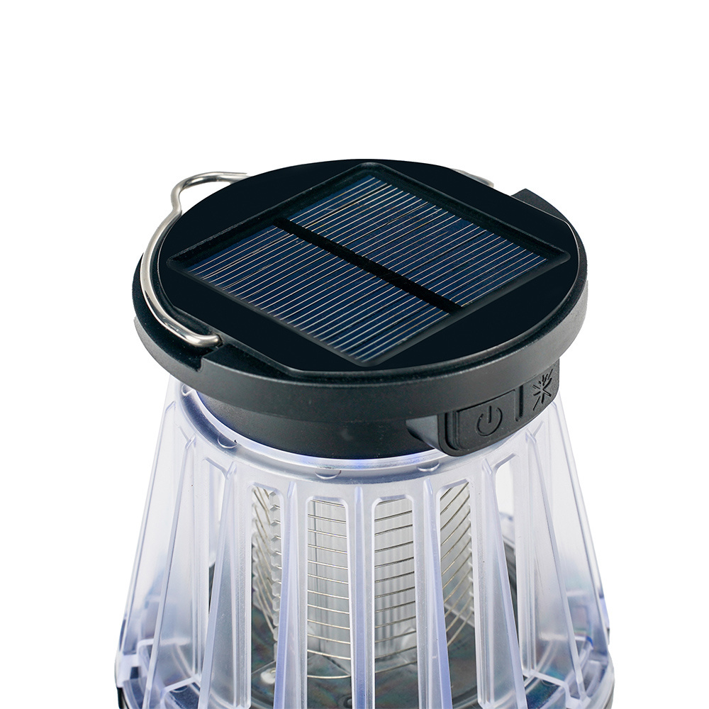 Outdoor Camping 395nm UV Solar Mosquito Bug Zapper With Lights