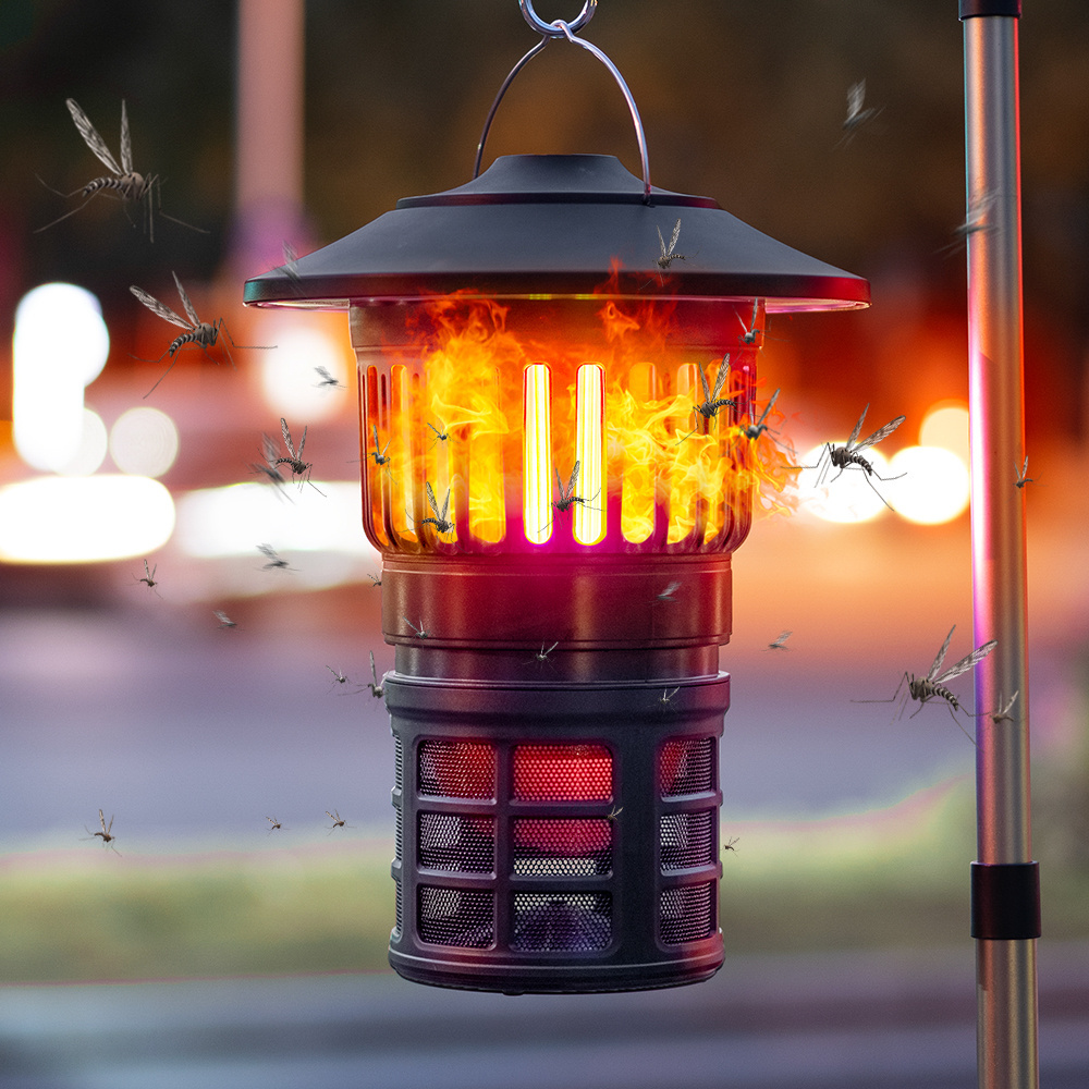 fly vacuum trap bug zapper usb mosquito lamp mosquito zapper with flame lantern