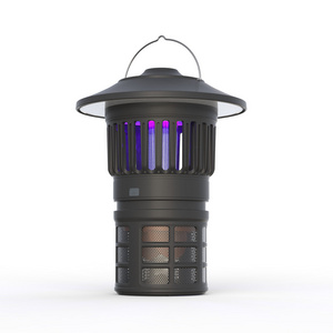 New Wind Driven Rainproof Mosquito Trap Lamp,Rechargeable Electric Shock Bug  Zapper with Type-C