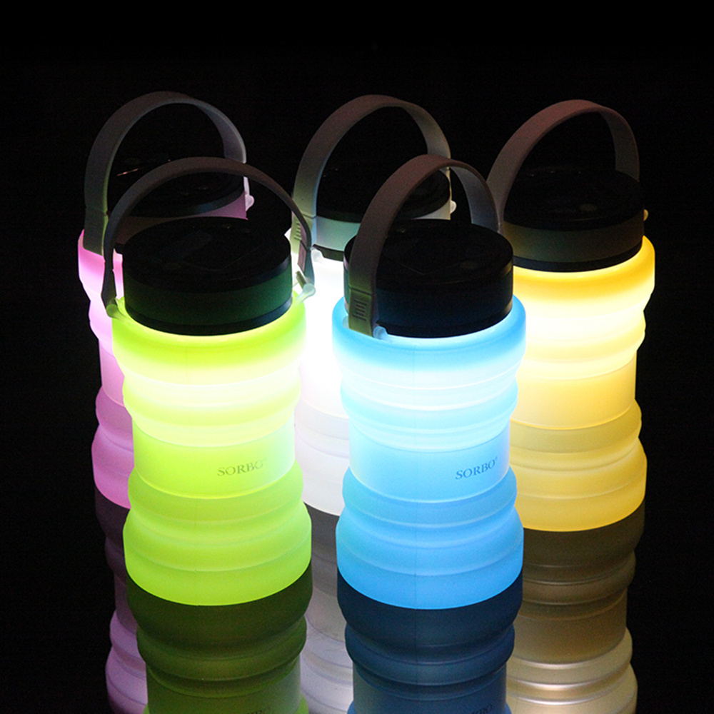 telescopic LED camping lamp universal magnet camping led solar bottle lanterns led camping light