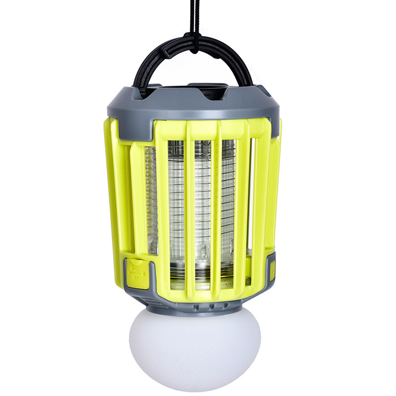 Hanging static dual-use mosquito killing lamp Micro USB Inpur Charging Bug Zapper Lantern Vacuum Trap Outdoor