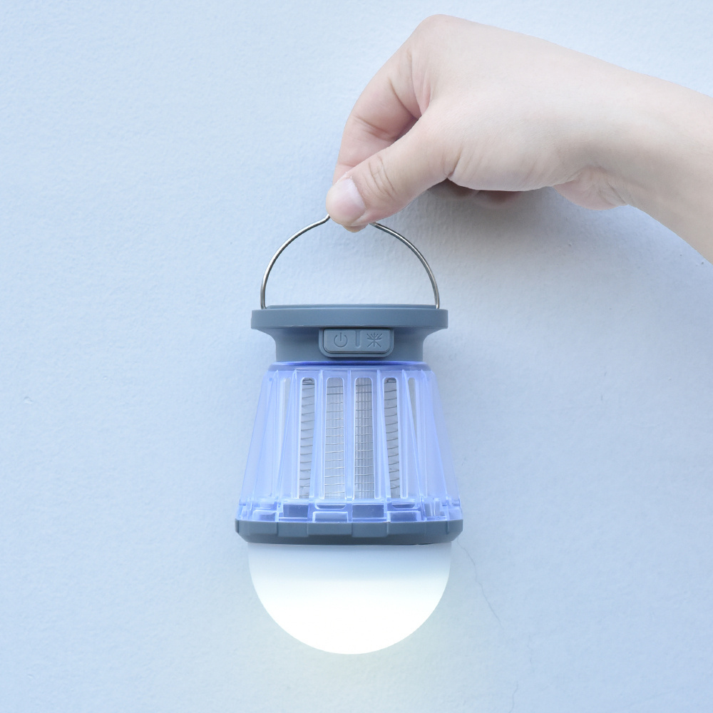 Rechargeable Camping Flying Insect Trap,Outdoors Mosquito Zapper Lamp