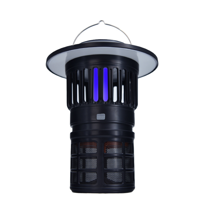 New Wind Driven Rainproof Mosquito Trap Lamp,Rechargeable Electric Shock Bug  Zapper with Type-C