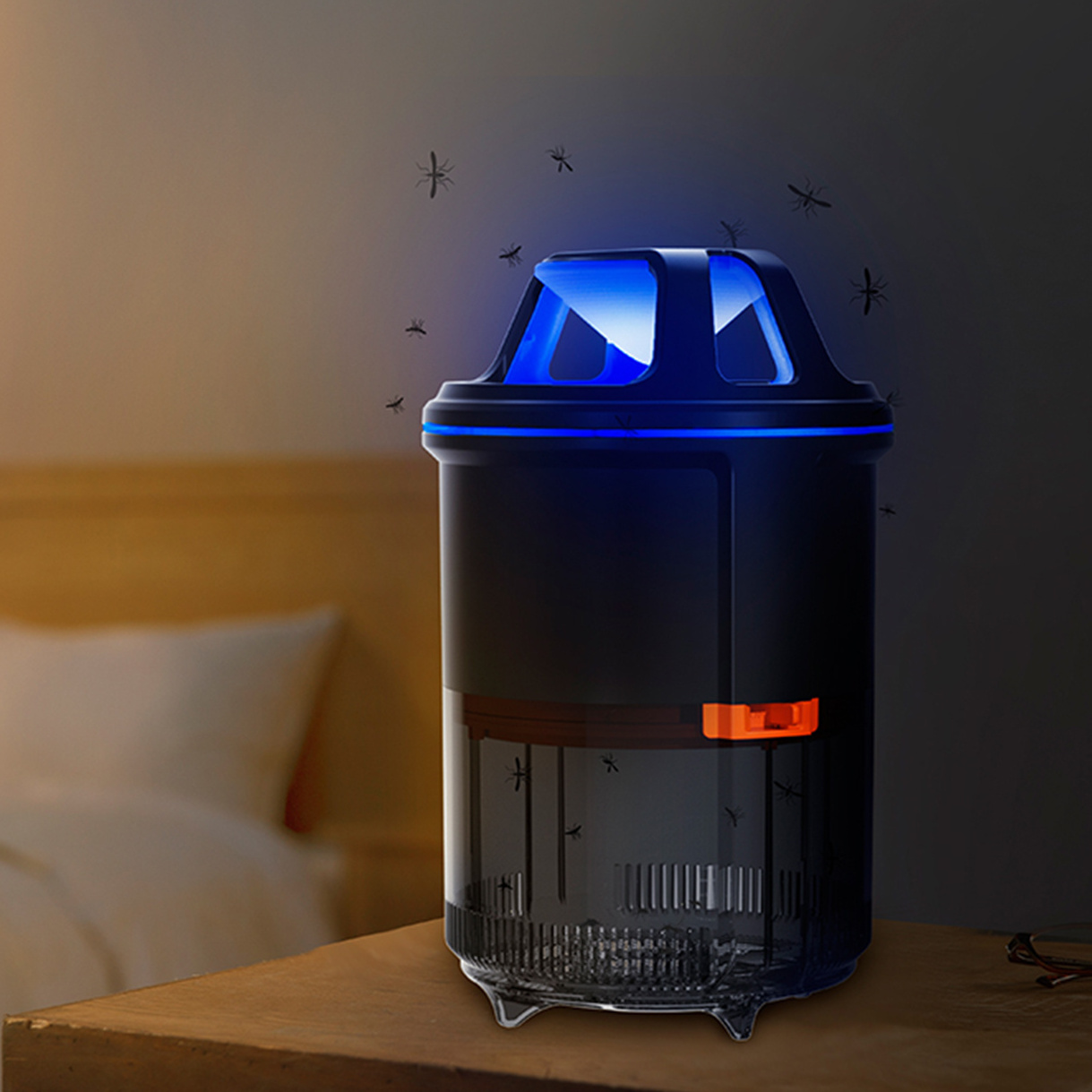 Bug zapper light UV LED Durable Mosquito Killer Lamp Electric Mosquito Trap with Micro USB Input Charging