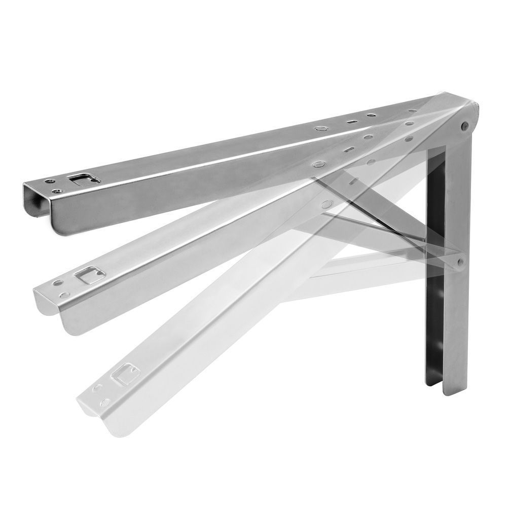 Folding Table Bracket Bench Lowes Triangle Adjustable Stainless Steel L Angle Wall Mounting Shelf Metal Folding Table Brackets