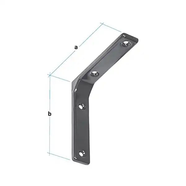 Factory Custom Metal Corner Connecting Brackets L Angle Hammered Brackets