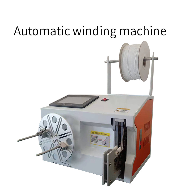 Video semi automatic wire twist tie machine Cable Coil Winding and Binding Machine with 220v