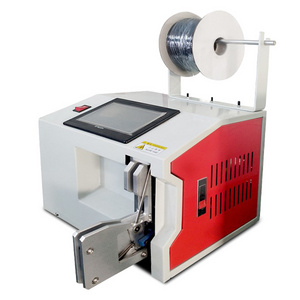 Video semi automatic wire twist tie machine Cable Coil Winding and Binding Machine with 220v