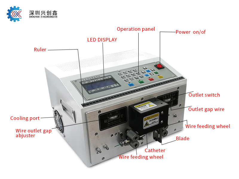 Automatic Multicore Cable Cutting And Stripping Machine Wire Stripper Machine