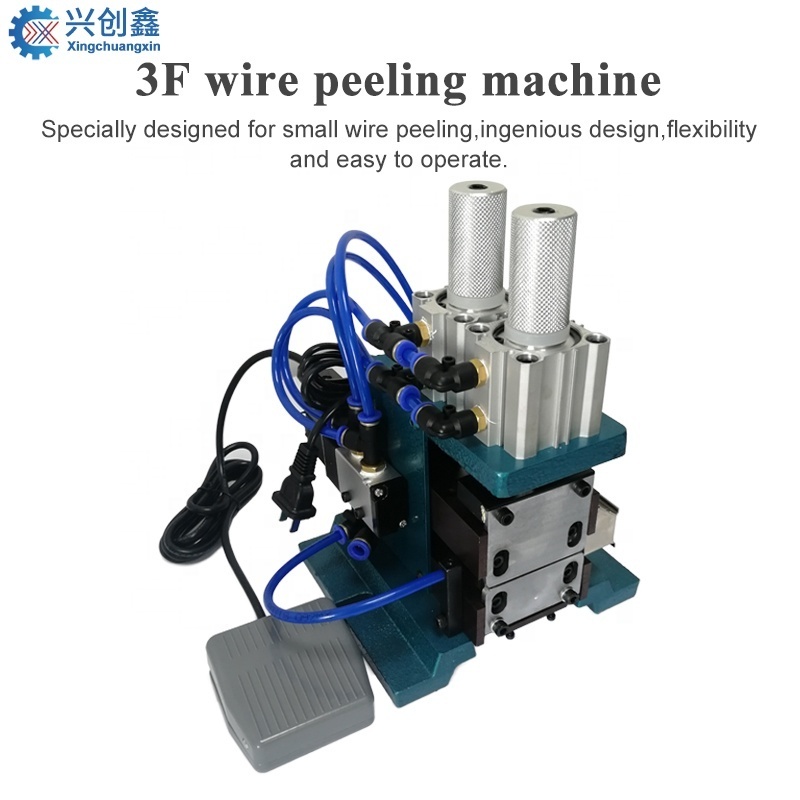 3FN Pneumatic manual multi core wire stripping twisting machine with 220V