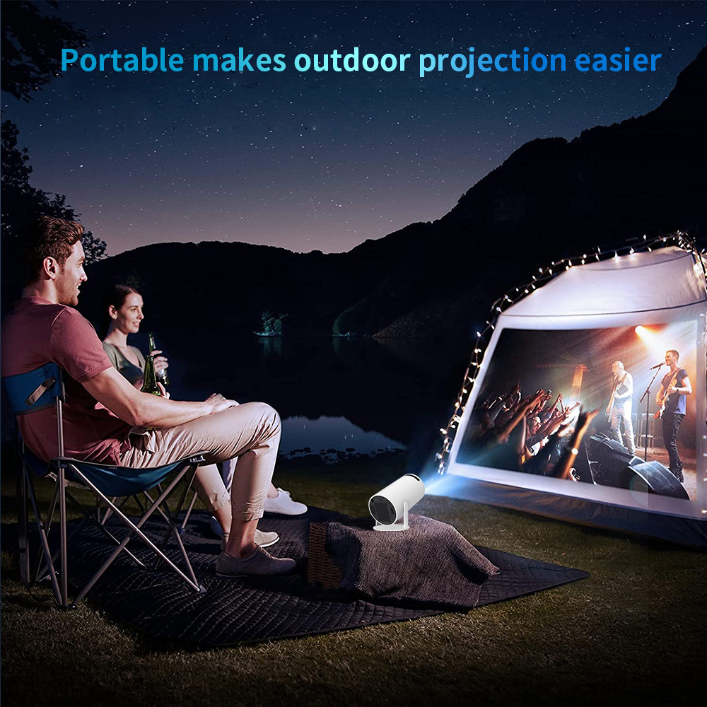 YUNDOO Most Popular Mini Video Projector HY300 2.4G+5G Ultra Fast Wireless Connection 4K HD Android 12 Mini Wifi Projector