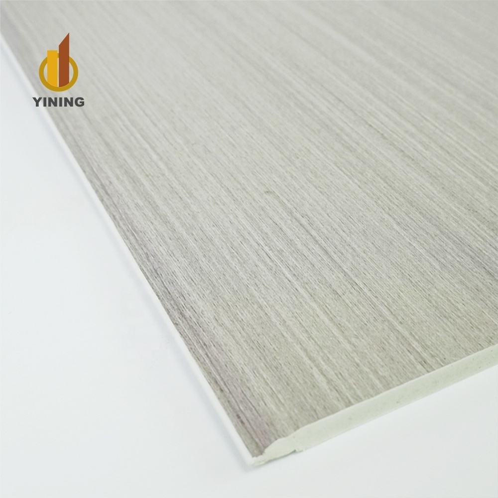 YINING Sleek Wood Plank WPC Solid Shiplap Wood Cladding Wooden Grain PVC Wall Panels Wall Covering Decor Panel Indoor decor