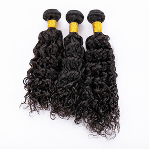 wholesale 8A 10A brazilian straight body kinky curly water deep wave 100% virgin human hair bundles with hd lace frontal closure