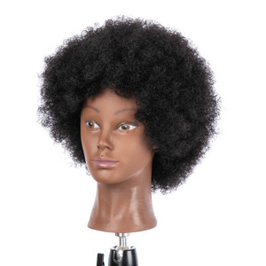 Cosmetology Real Human Hair Salon Practice Hairdresser Training Head Mannequin Dummy Doll Mannequin Head