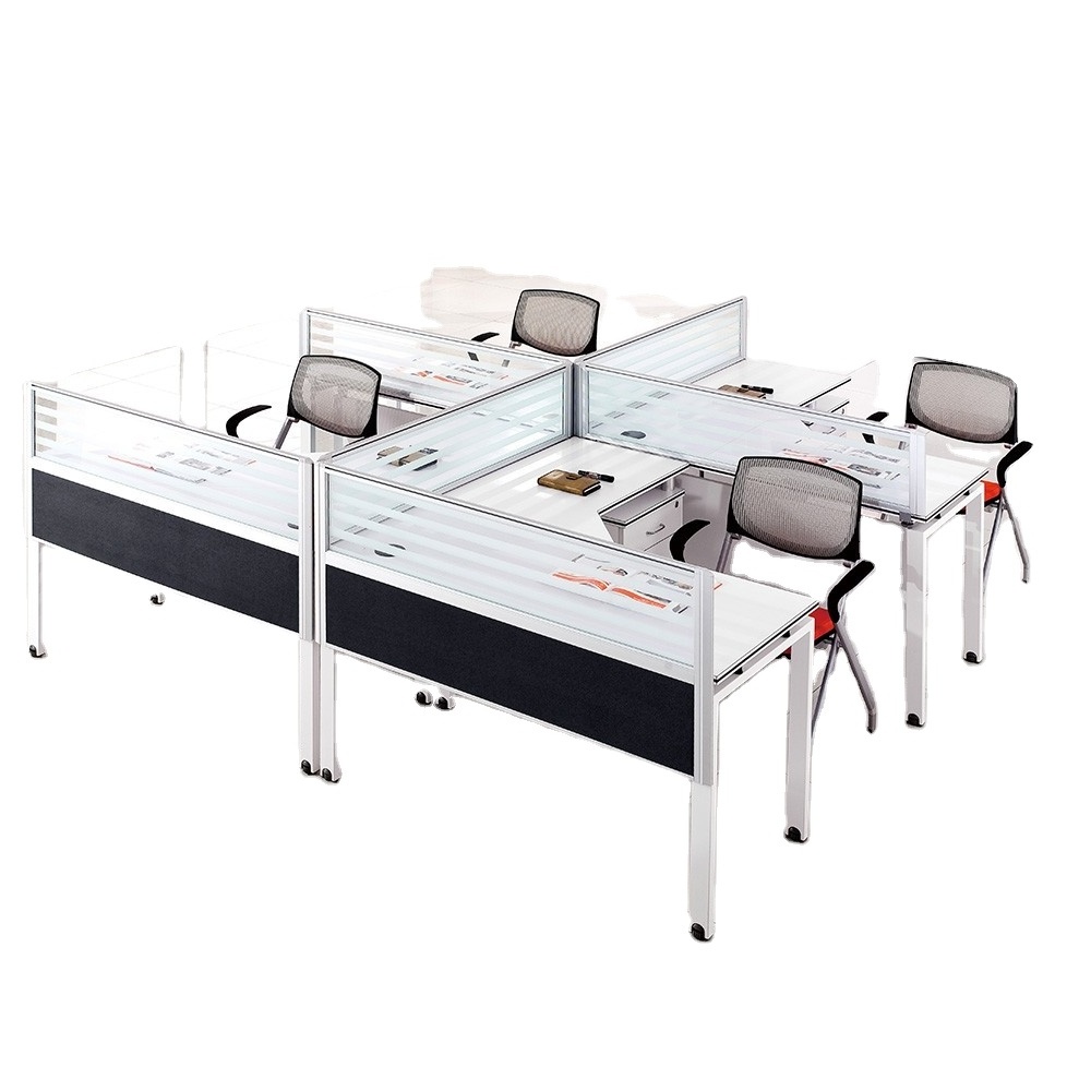 melamine furniture modern design standard screen t shaped 2 person melamine office desk