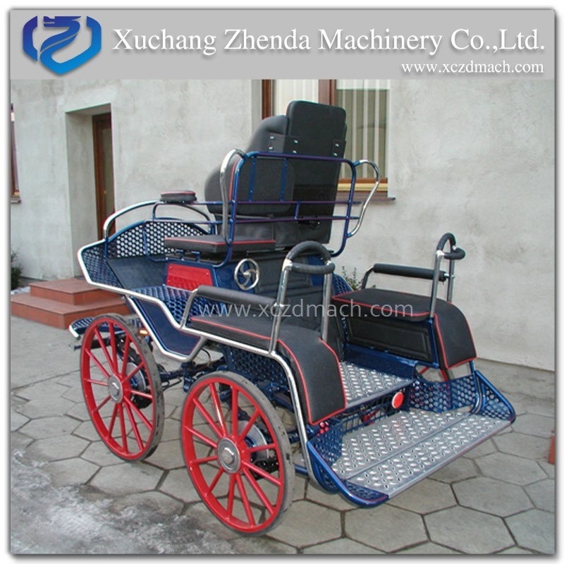 High Quality 4 Wheels Horse Cart/Marathon Horse Carriage for Sale