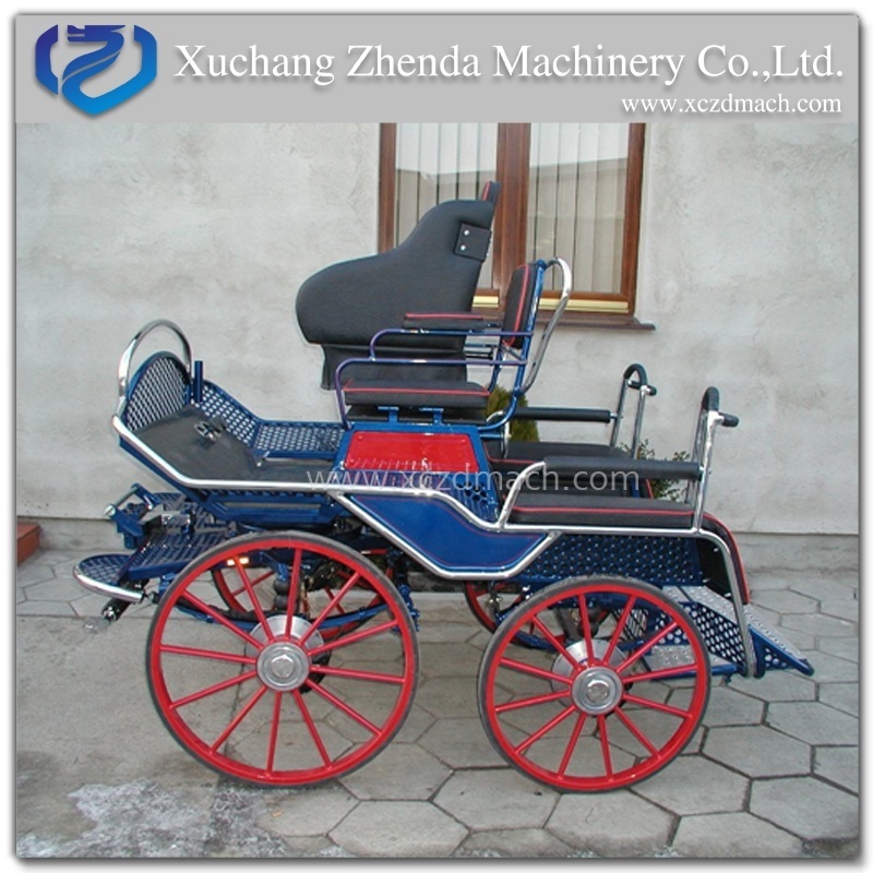 High Quality 4 Wheels Horse Cart/Marathon Horse Carriage for Sale