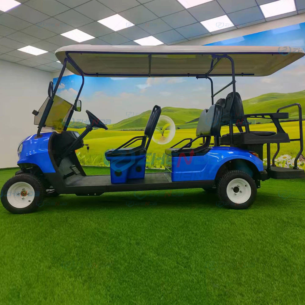 Green power golf electric car club buggy 6 seater Gas Golf Cart used in the park school airport