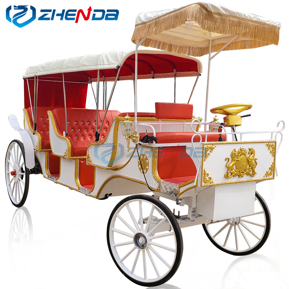 Wedding Luxurious sightseeing horse carriage used marathon horse carriages for sale