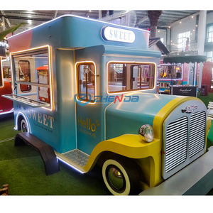 Zhenda customized mobile snack bread food car electric car ice cream food dining car with battery