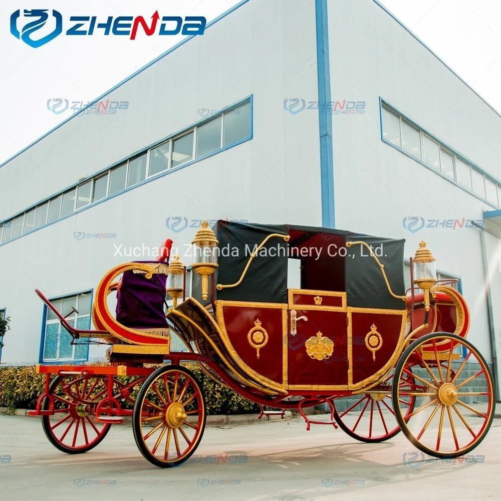 2024 Hot Sale Retro style/scenic area reception/covered sightseeing carriage electric royal carriage handmade customization