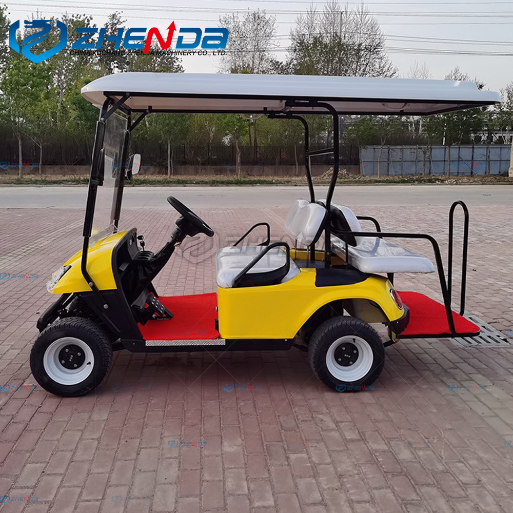 Chinese Quality 2 Seat 4 Wheel Mini Small Airport Electric Utility Vehicles Classic Cars Club Golf Carts Bus Scooter Dune Buggy