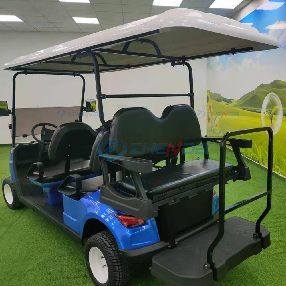 Green power golf electric car club buggy 6 seater Gas Golf Cart used in the park school airport