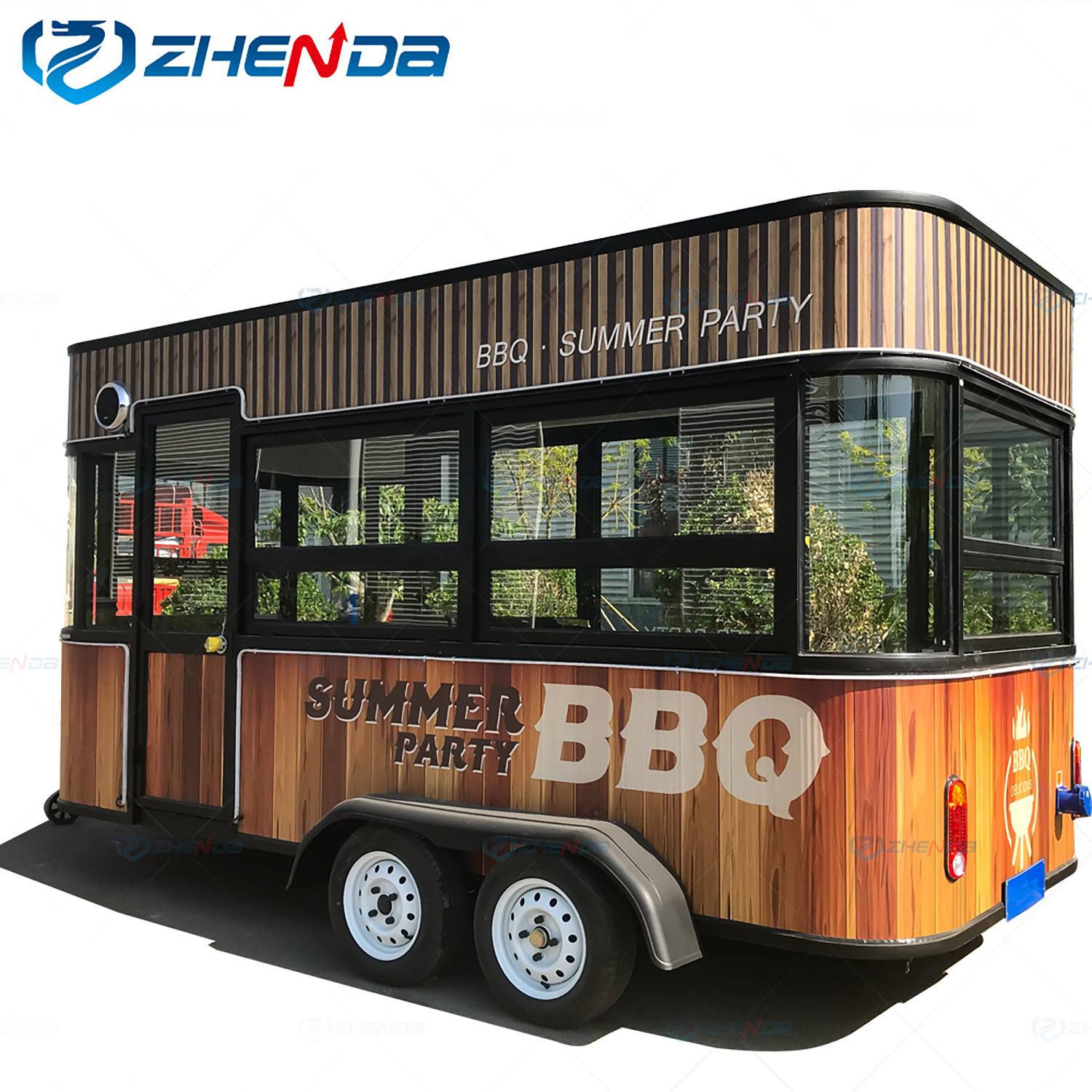 Factory Wholesale Food Trailer Fully Equipped US Standard/Popcorn Portable Car Fruit/Food Truck with Porch