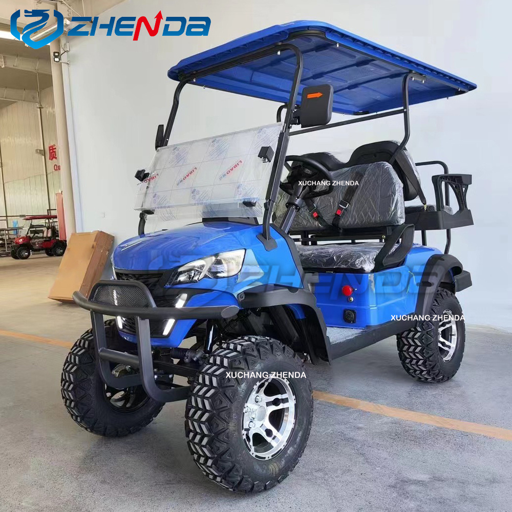 New popular style off-road golf cart electric big motor long battery life sightseeing golf cart for sale